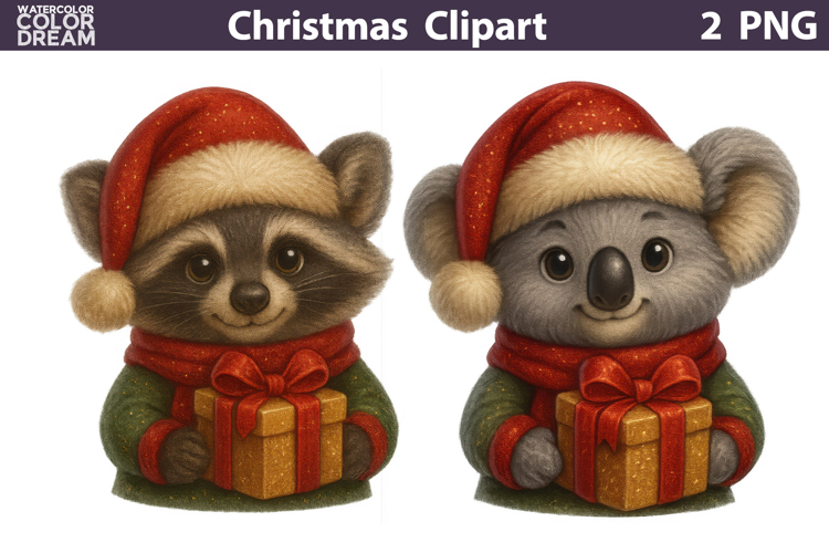Vintage Christmas Clipart | Cute Christmas Sublimation