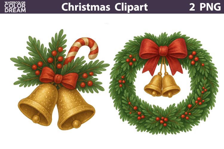 Vintage Christmas Clipart | Cute Christmas Sublimation