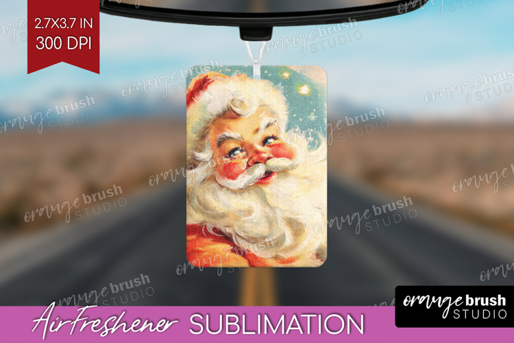 Vintage Christmas Air Freshener PNG - Retro Xmas PNG