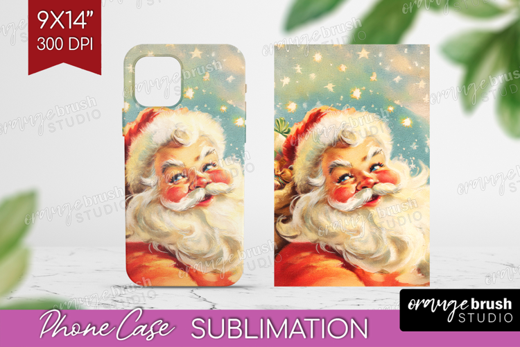 Vintage Christmas Phone Case PNG - Retro Xmas Case PNG