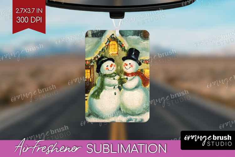 Vintage Christmas Air Freshener PNG - Retro Xmas PNG