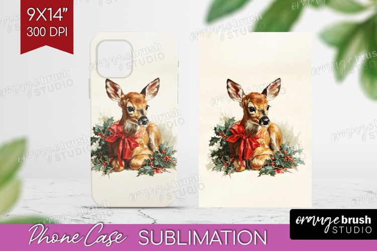 Vintage Christmas Phone Case PNG - Retro Xmas Case PNG