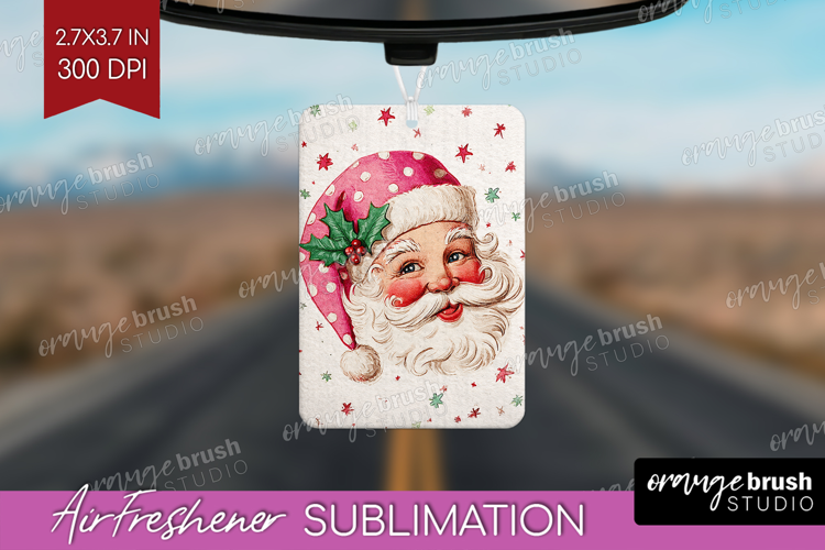 Vintage Christmas Air Freshener PNG - Retro Xmas PNG