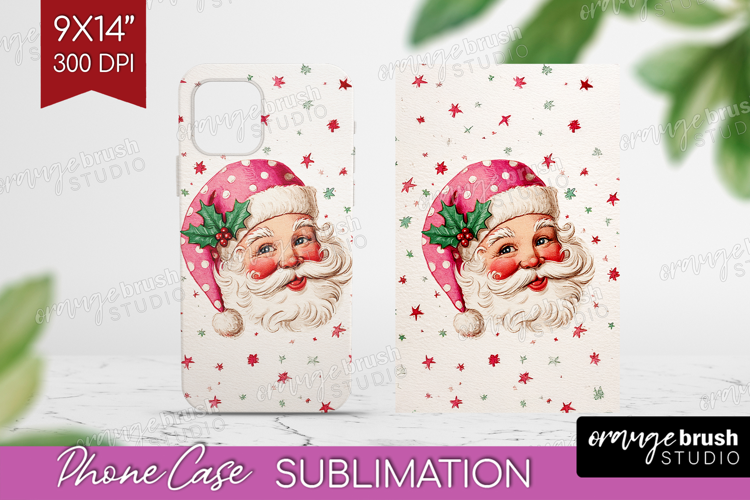 Vintage Christmas Phone Case PNG - Retro Xmas Case PNG