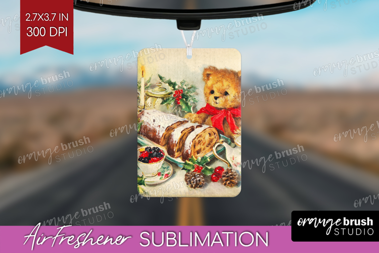 Vintage Christmas Air Freshener PNG - Retro Xmas PNG