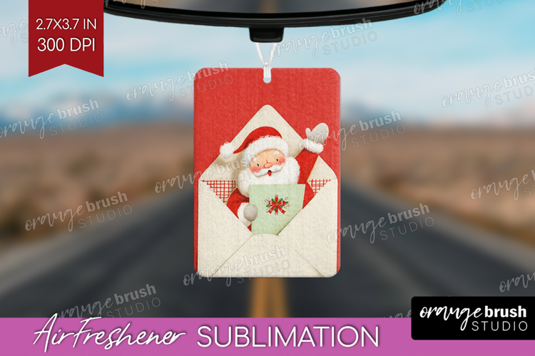Vintage Christmas Air Freshener PNG - Retro Xmas PNG