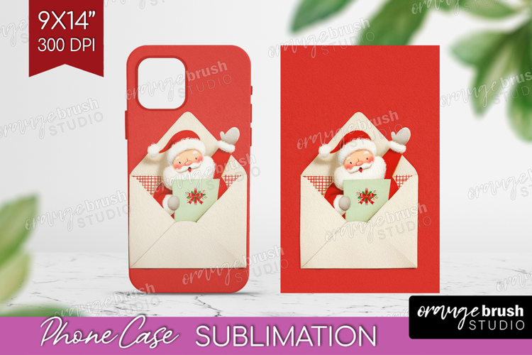 Vintage Christmas Phone Case PNG - Retro Xmas Case PNG