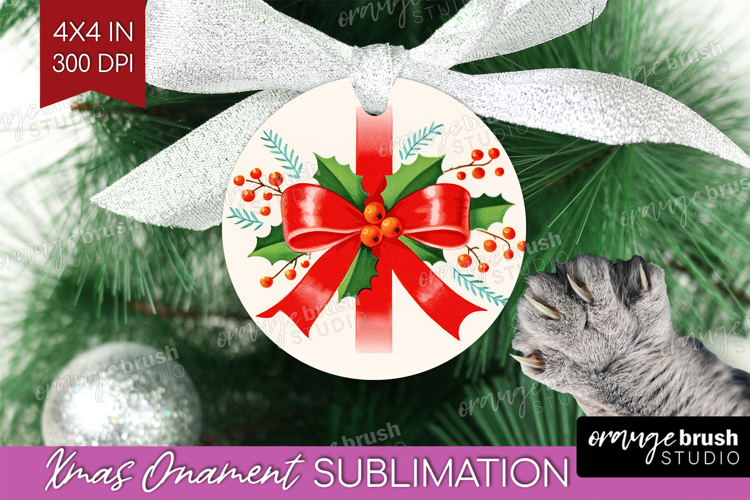 Vintage Christmas Ornament PNG - Retro Xmas PNG Sublimation