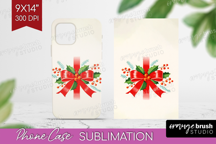 Vintage Christmas Phone Case PNG - Retro Xmas Case PNG
