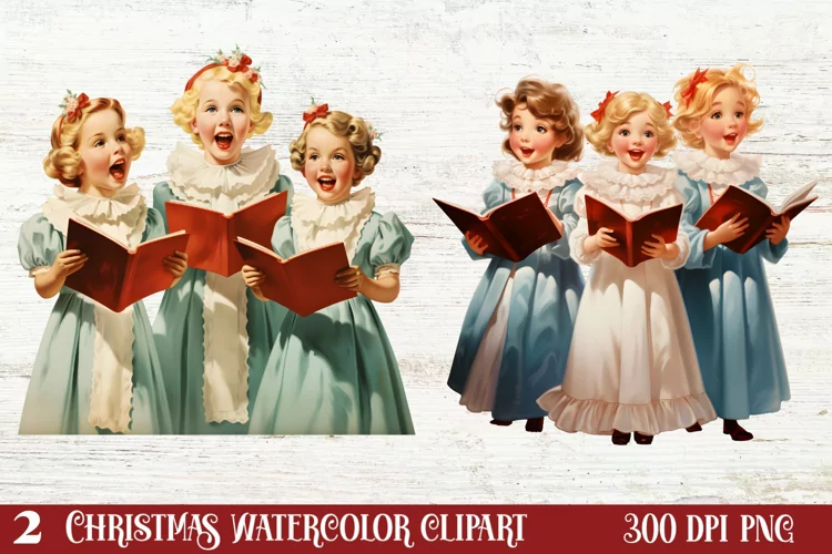 Vintage Christmas Clipart, Vintage Christmas Clipart