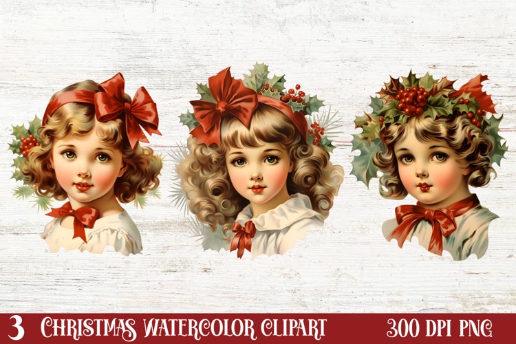 Vintage Christmas Clipart, Vintage Christmas Clipart