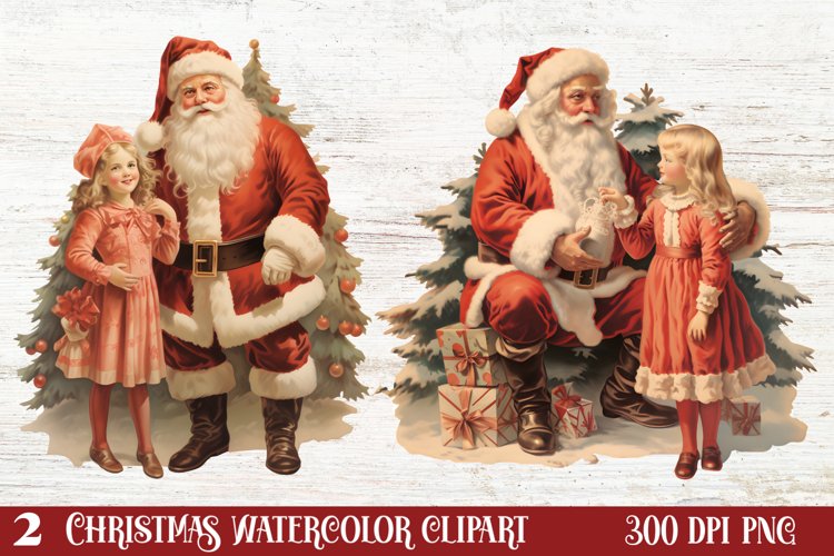 Vintage Christmas Clipart, Vintage Christmas Clipart