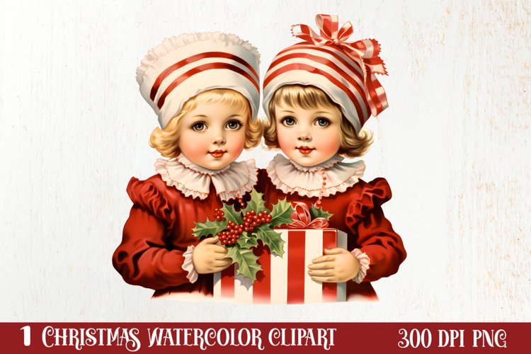 Vintage Christmas Clipart Image 4