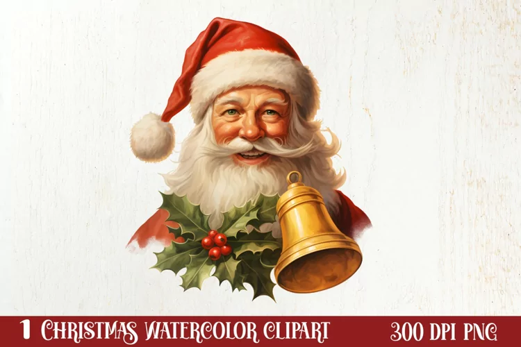 Vintage Christmas Sublimation Clipart, Vintage Christmas PNG