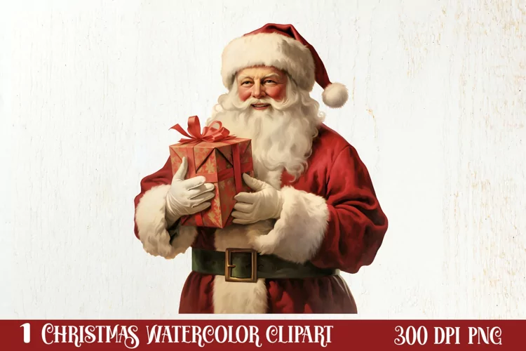 Vintage Christmas Sublimation Clipart, Vintage Christmas PNG