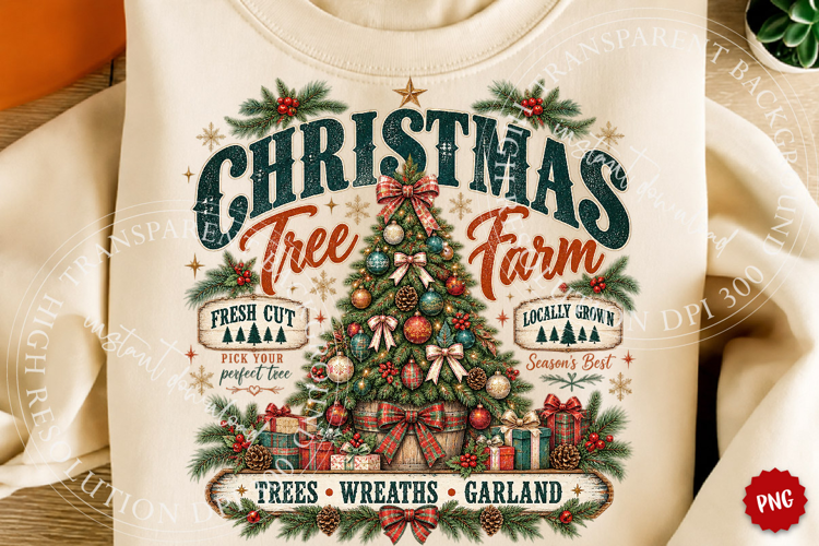 Vintage Candy Cane Christmas PNG