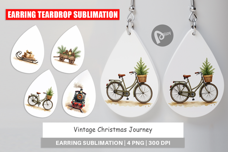 Vintage Christmas Journey Earring
