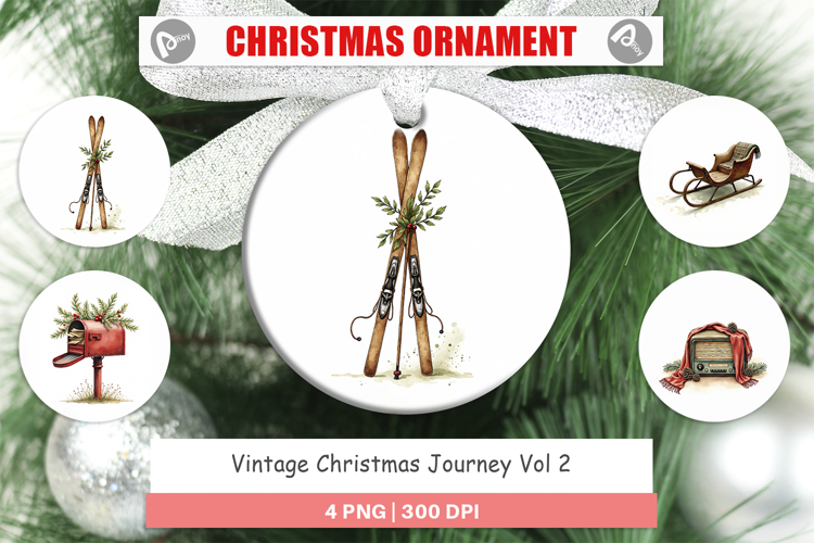 Vintage Christmas Journey Ornament