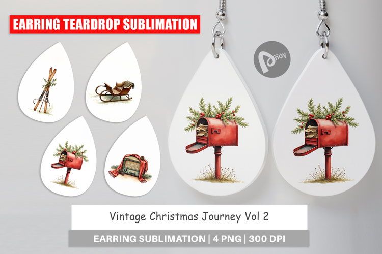 Vintage Christmas Journey Earring