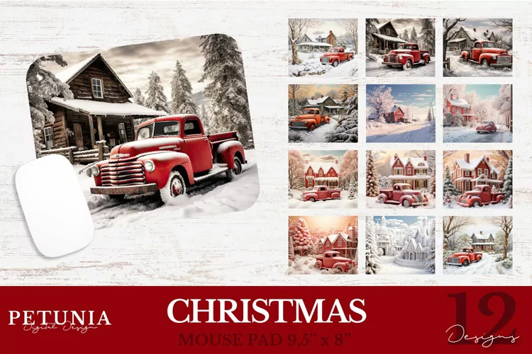 Mouse Pad Sublimation Designs | Christmas Sublimation