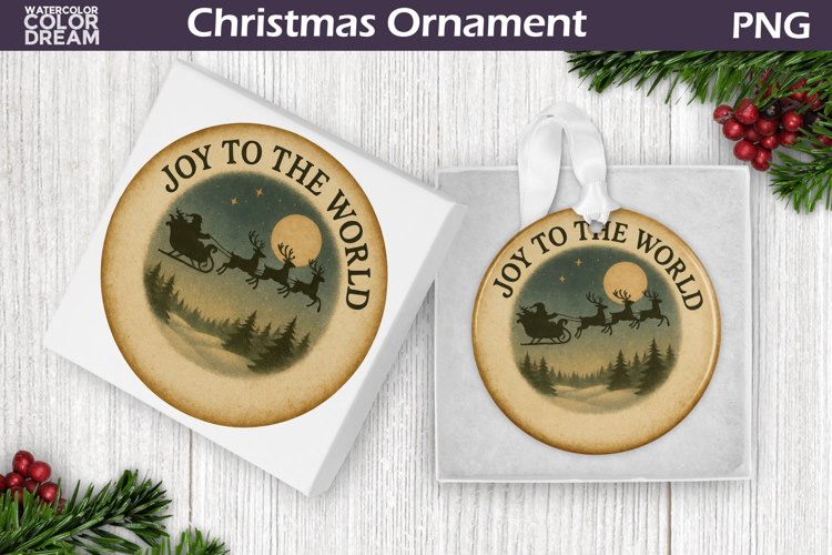 Vintage Christmas Ornament | Joy To The World