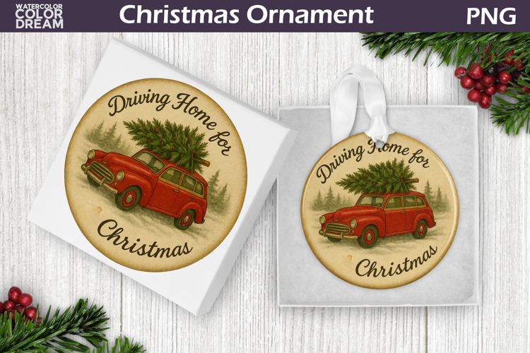 Vintage Christmas Ornament | Retro Car Ornament
