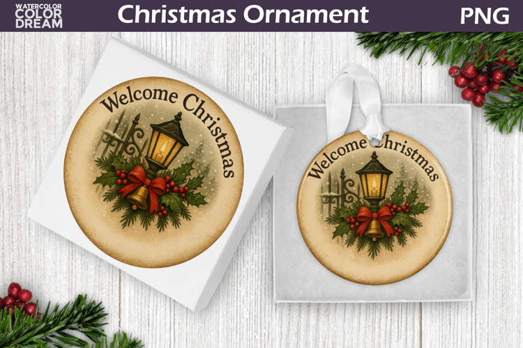 Retro Christmas Ornament | Welcome Christmas Ornament