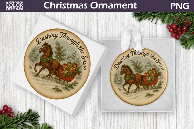 Retro Christmas Ornament | Vintage Christmas Ornament