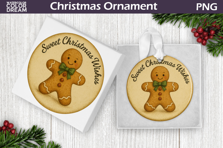 Retro Christmas Ornament | Gingerbread Christmas Ornament