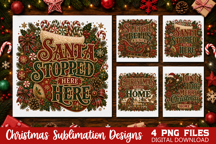 Santa Stopped Here Holiday Designs, Christmas Bells