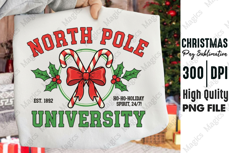 Vintage Christmas PNG, University