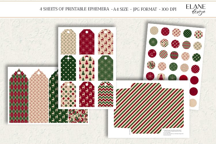Christmas Paper Crafts Printable Image 19