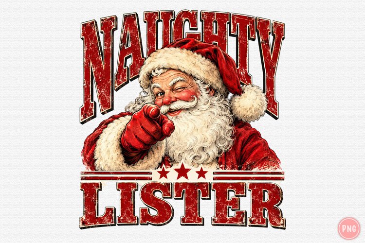 Vintage Christmas Santa Sublimation example image 1