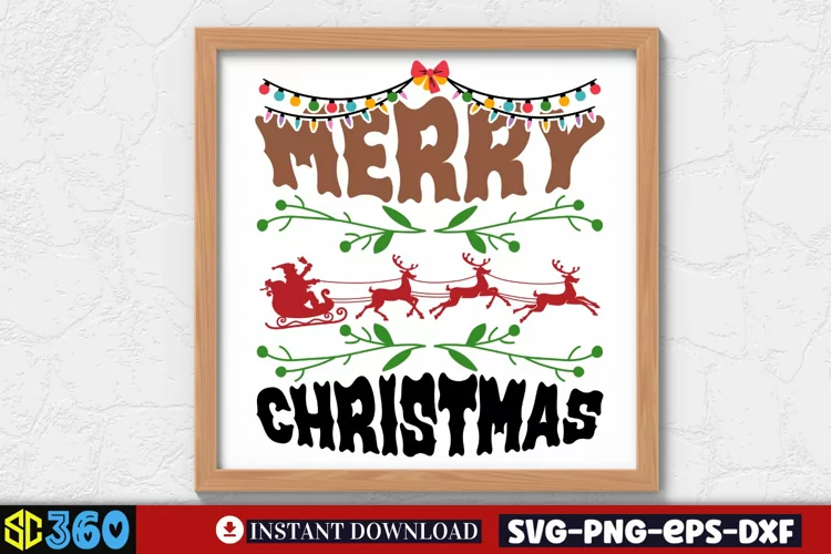 Merry christmas SVG, Christmas Sign SVG