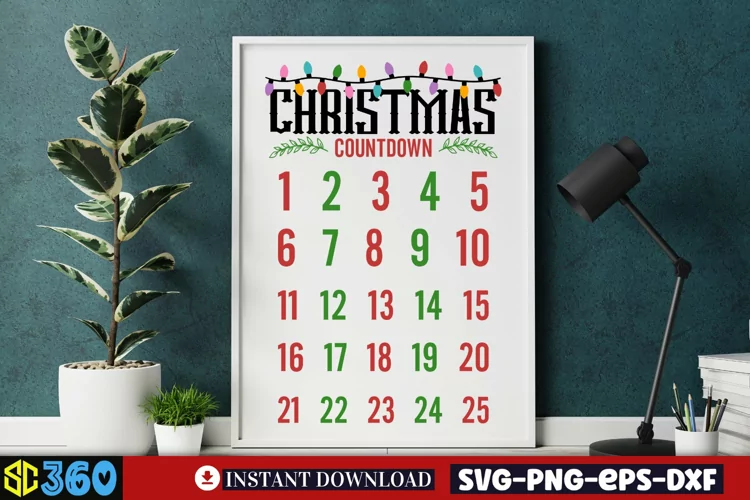 Christmas countdown 1 2 3 4 5 6 7 8 9 10 11 12 13 14 15 16 1