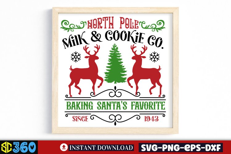 Santas Milk Svg Image 6