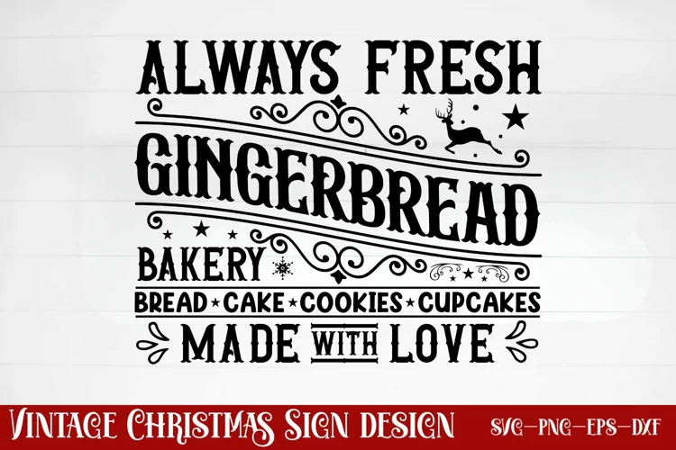 Always fresh gingerbread bakery bread cake cookies cupcakes