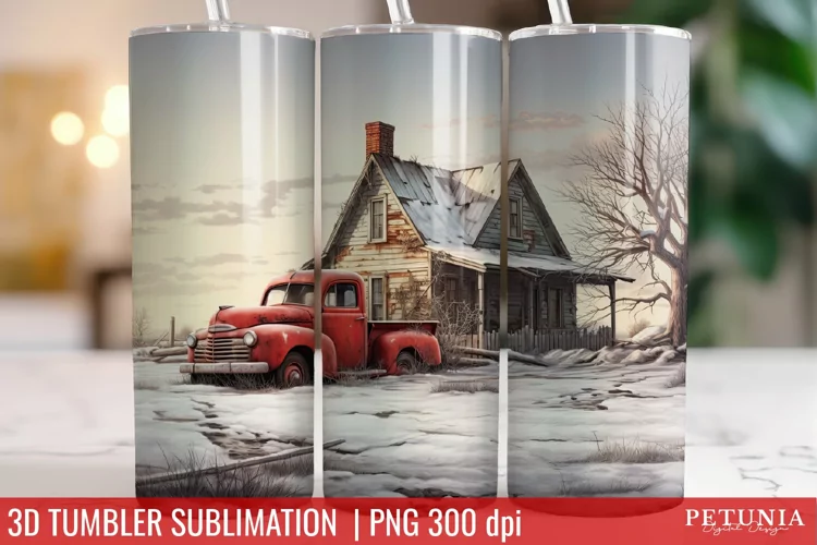 Christmas 3D Tumbler Designs | Christmas Sublimation Tumbler