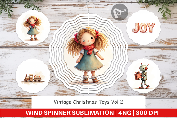Vintage Christmas Toys Wind Spinner
