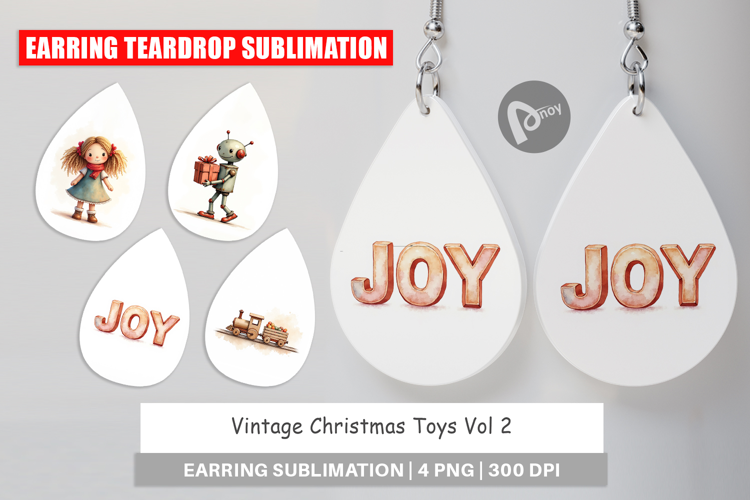 Vintage Christmas Toys Earring