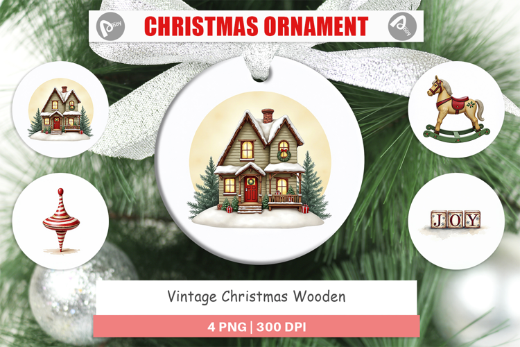 Christmas Wooden Toys Ornament