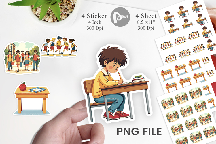 Vintage Classroom Sticker