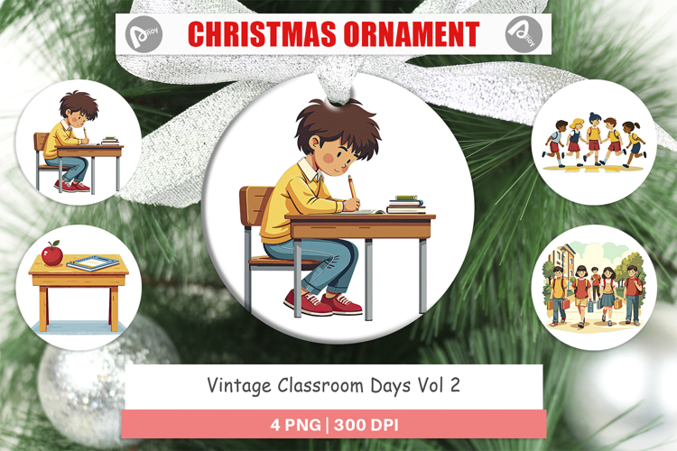 Ornament Vintage Classroom