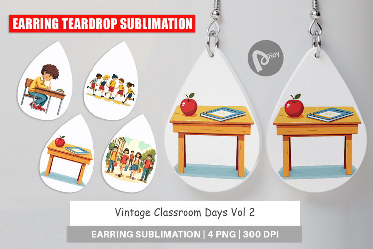 Earring Vintage Classroom
