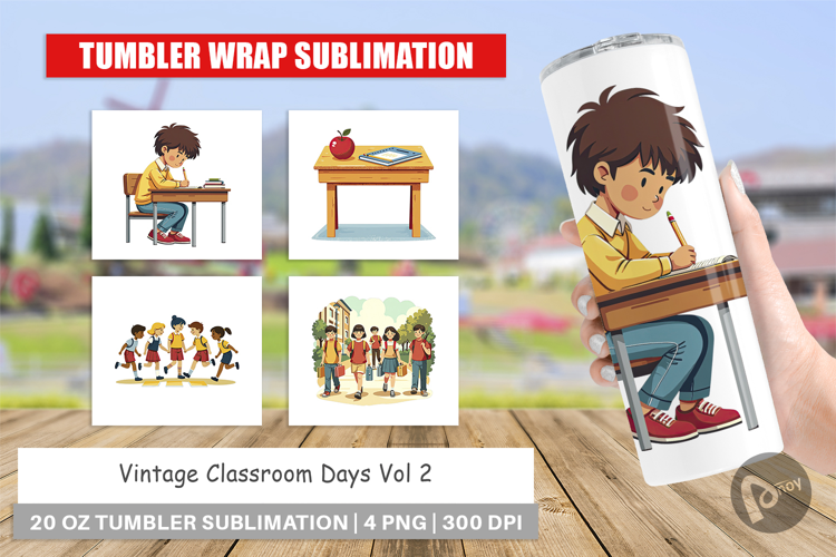 Tumbler Vintage Classroom