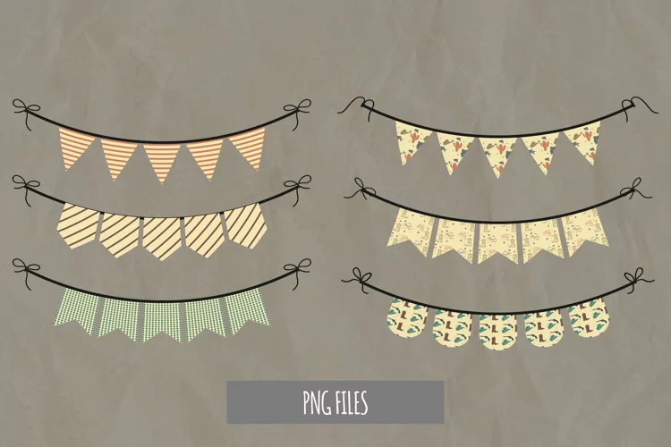 Vintage Cowboy Stuff Bunting Banner Set