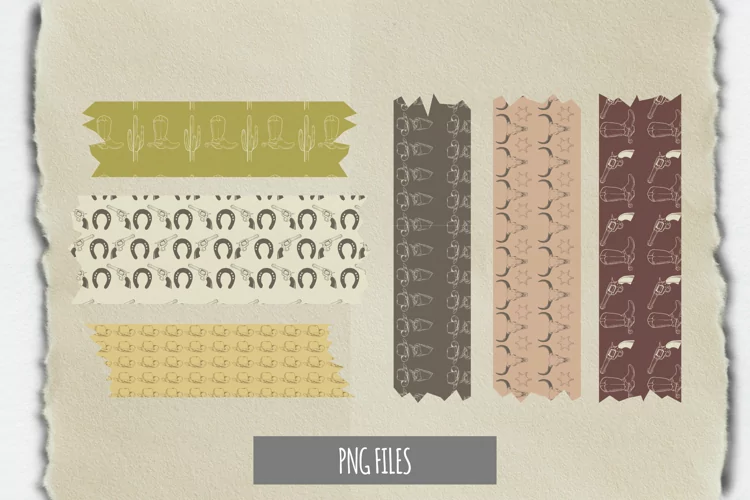 Vintage Cowboy Stuff Patterned Tape