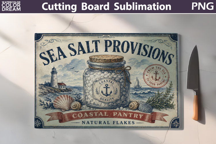 Sea Salt Provisions | Cutting Board Sublimation