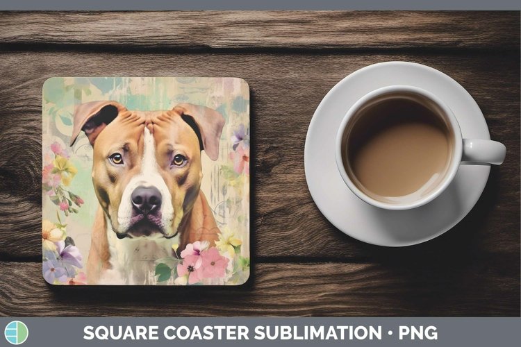 GorgeousVintage Decoupage Square Coaster design.