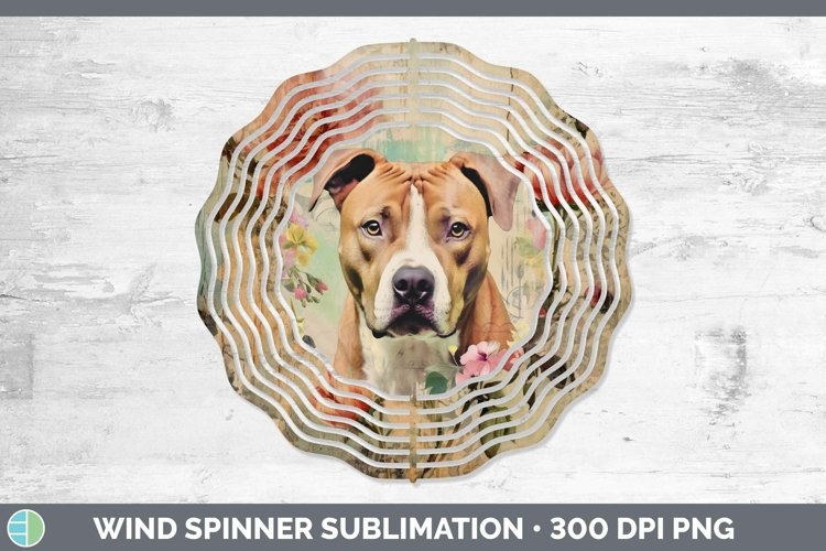 GorgeousVintage Decoupage Wind Spinner design.